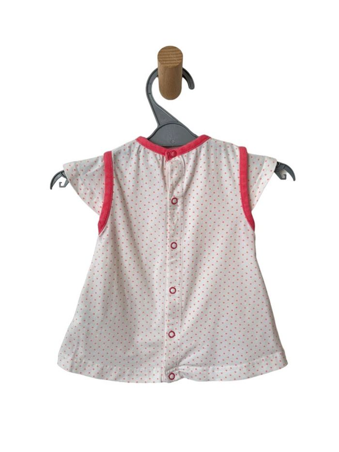 Robe d’été motif pomme et pois roses - Prémaman 3 mois - photo numéro 2