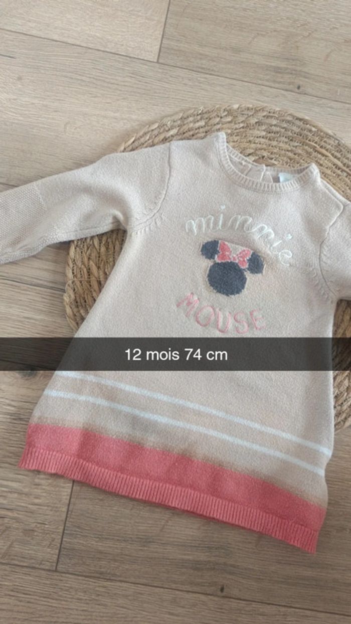Robe pull Minnie fille 12 mois Disney