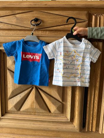 Lot de 2 T-shirt -Levi’s/La compagnie des petits- 6 mois