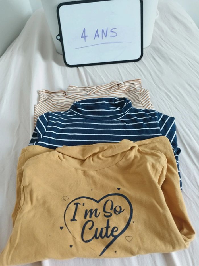 Lot cols roulés 4ans