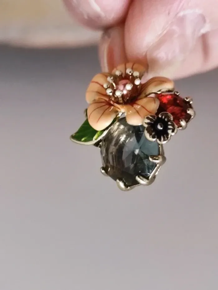 🌸 boucles d'oreilles dormeuses fleurs neuves 🌱 - photo numéro 3