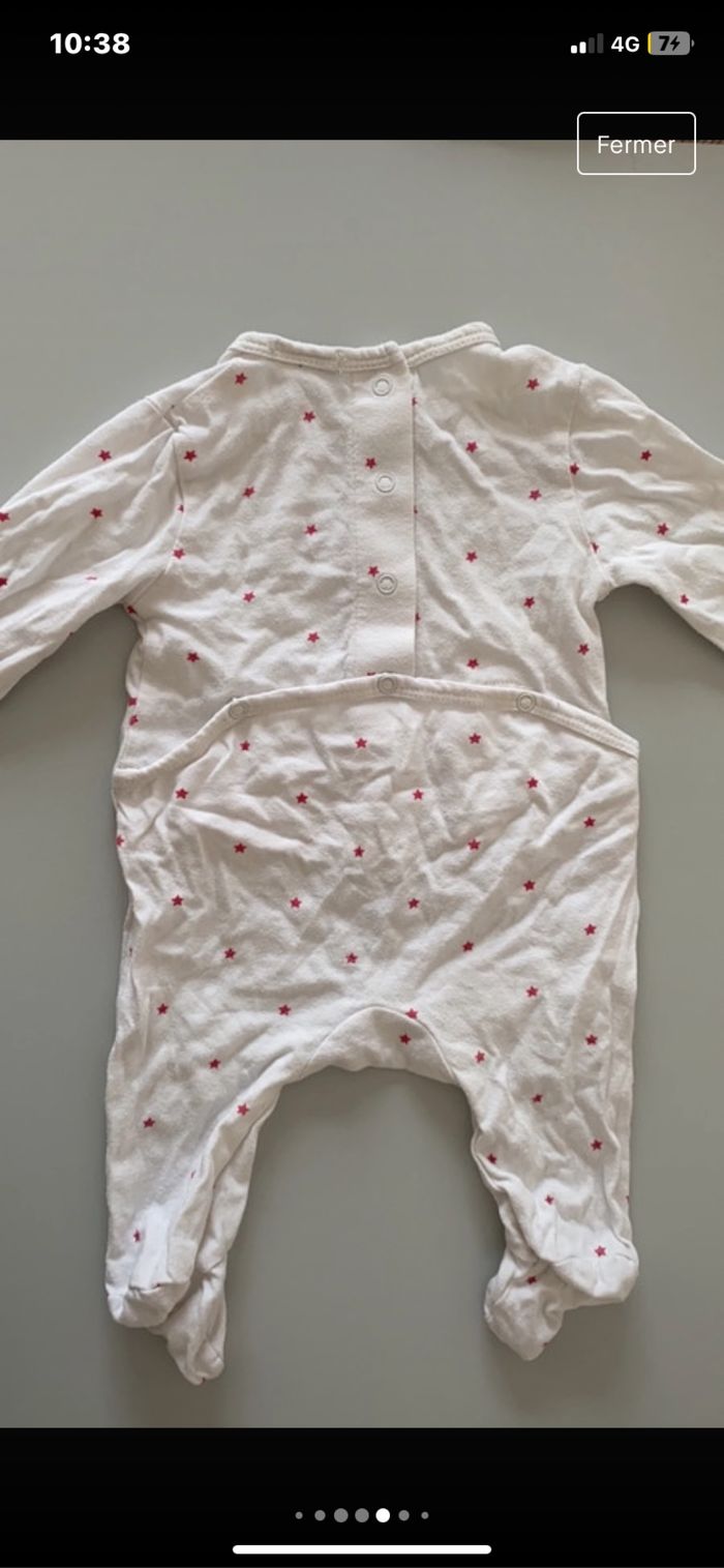 Lot de 5 pyjamas été 1 mois - photo numéro 6