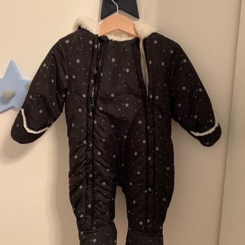 Combinaison chaude 6 mois Flocons neige