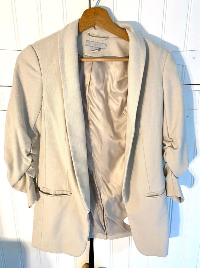 Blazer beige 32 h&m - photo numéro 2