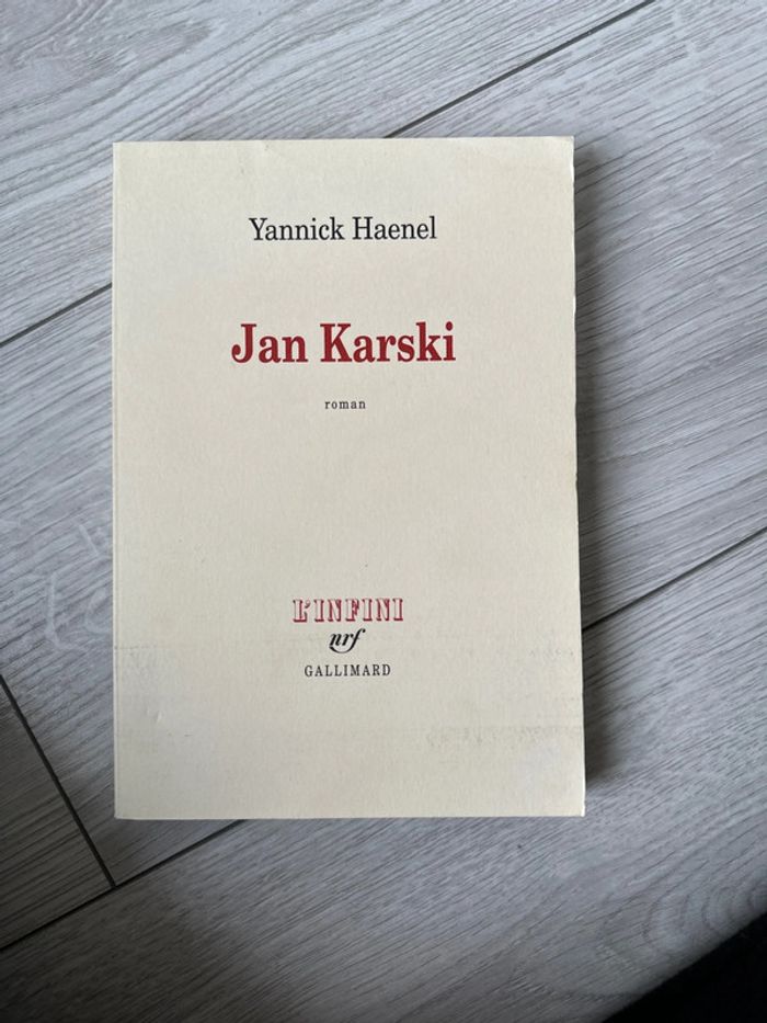 Livre Jan Karski de Yannick haenel