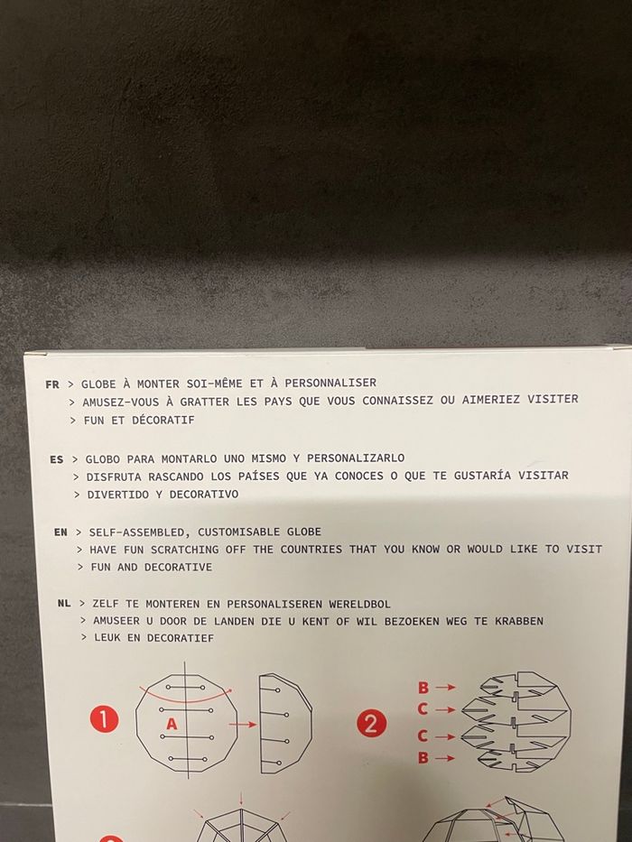 Puzzle globe terrestre à gratter - photo numéro 3