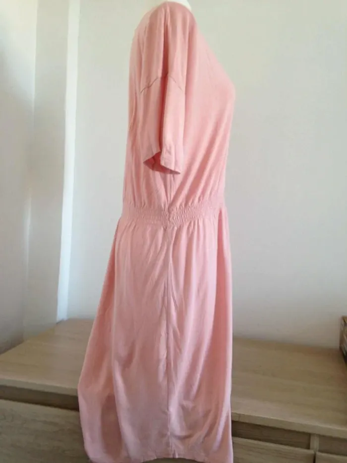 Robe fluide col V manches courtes 38 H&M - photo numéro 4