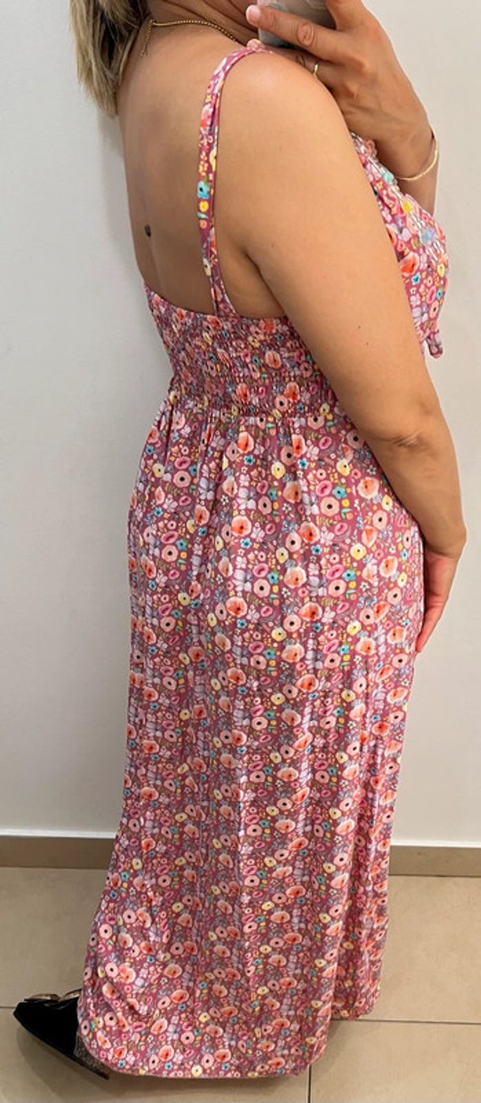 Robe longue fleurie Taille 38 - photo numéro 3