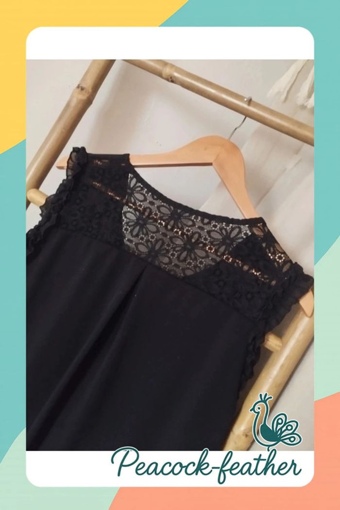 Blouse débardeur noir 40/42 - photo numéro 3