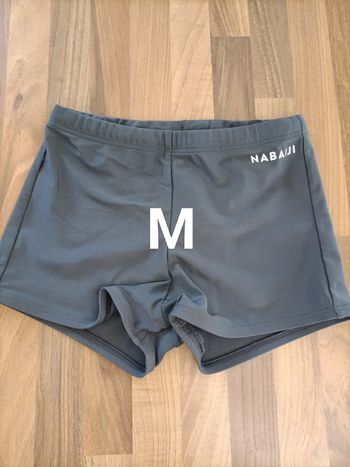 Maillot de bain shorty gris Nabaiji decathlon M 