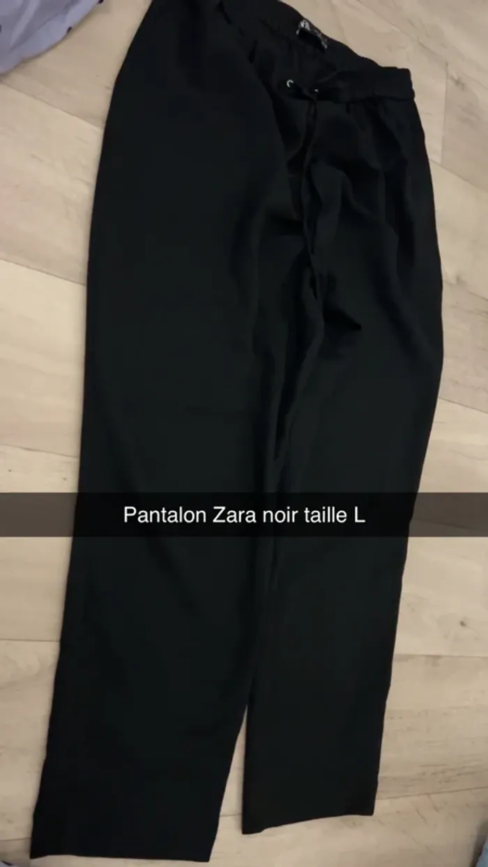 Pantalon Zara noir fluide taille L excellent état