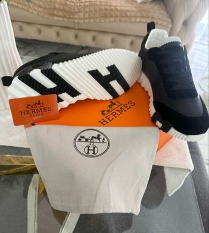 Basket  Hermes Bouncing  H noir - photo numéro 5