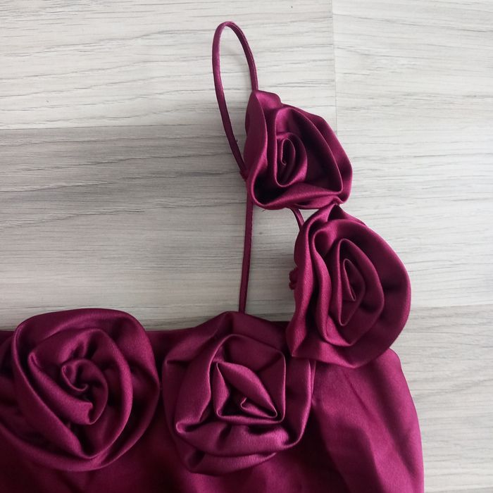 Robe cérémonie de mariage bordeaux taille M - photo numéro 3