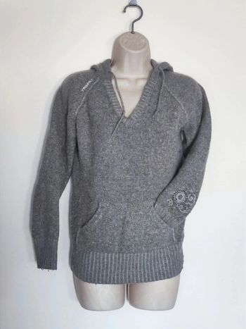Pull sweat capuche gris laine / Tribord - 34/XS