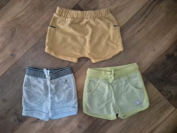 Lot de 3 shorts bébé garçon 3 mois