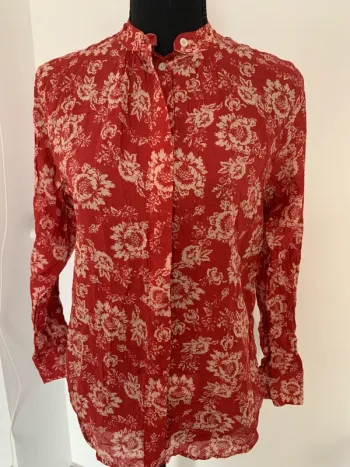 Chemisier rouge Café Coton taille S 
