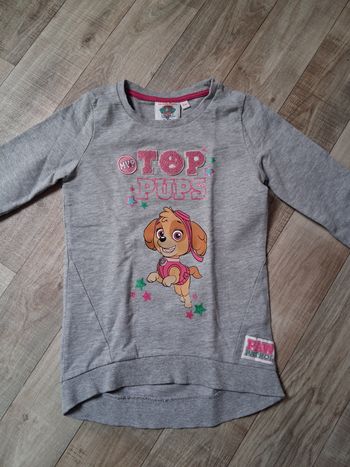 Sweat fille gris chiné pat patrouille 5 ans