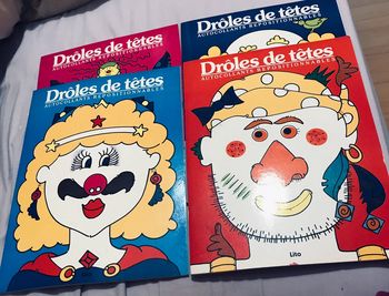 Lot de 4  cahiers « Drôles de têtes »
