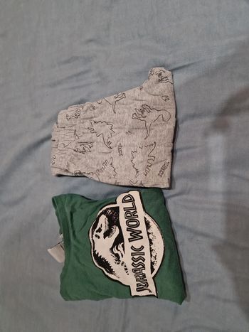 Pyjama coton manche longue jurassic World 8ans
