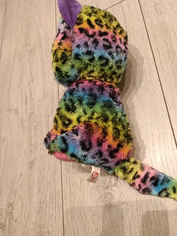 Peluche TY léopard arc en ciel - photo numéro 3