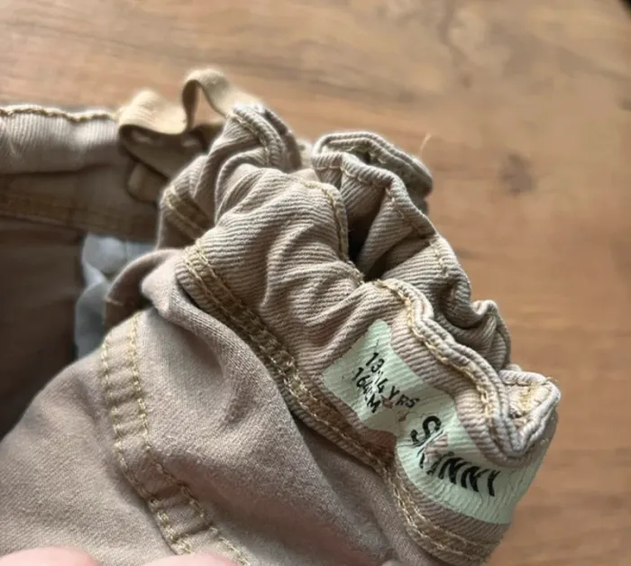Jeans garçon 13-14 ans crème beige - photo numéro 2