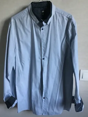 Chemise homme H&M bleue