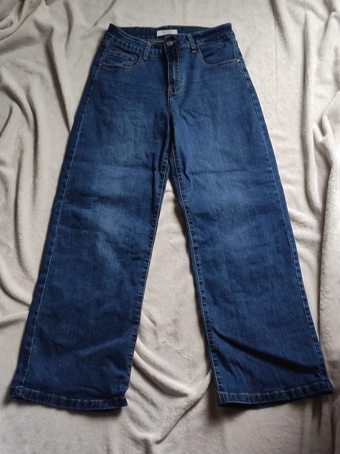 Jean évasé jambes larges taille M - photo numéro 2