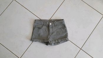 Short court fille kaki 12 ans chla4