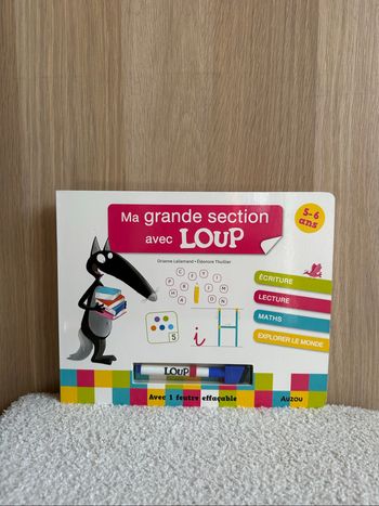 Cahier ardoise ma grande section avec loup