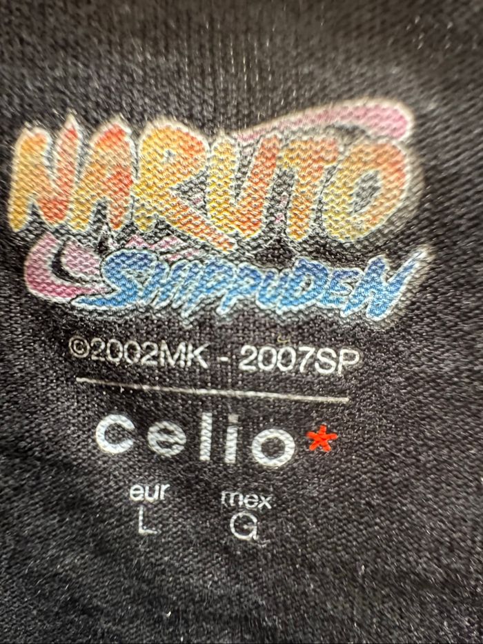 T-shirt noir en coton coupe régulière de Sasuke - photo numéro 2