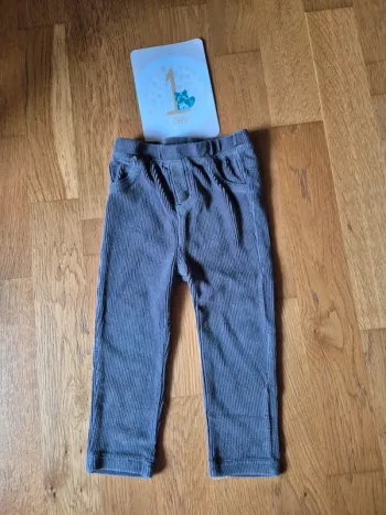 Legging velours gris