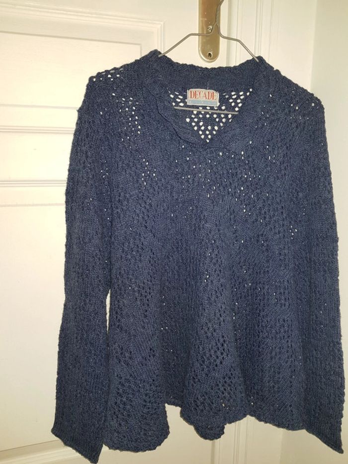Pull maille ajourée