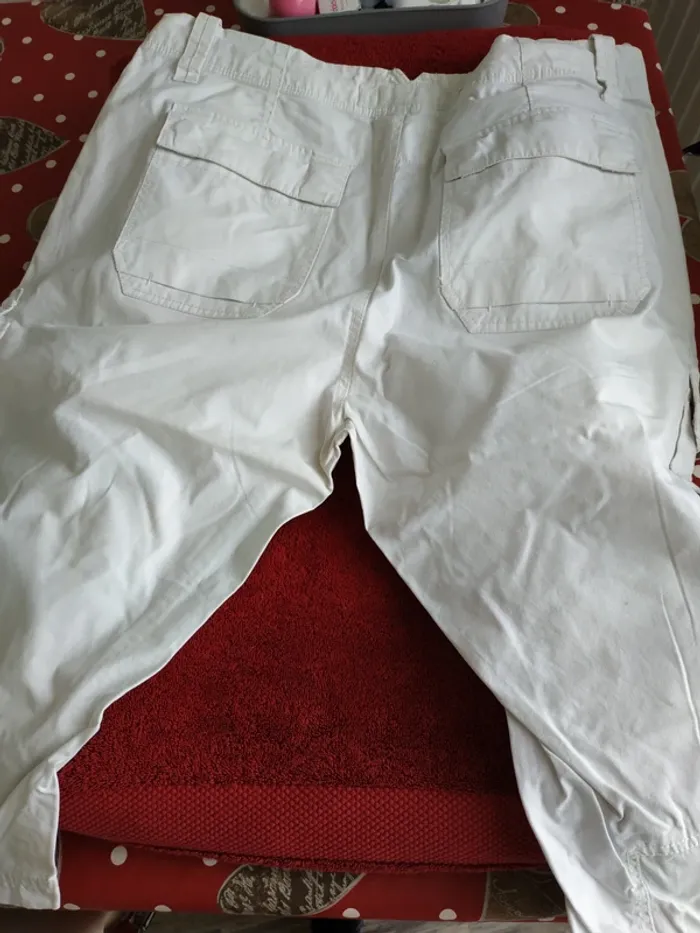 Pantacourt blanc homme - photo numéro 2