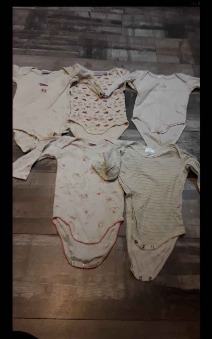 Lots de 5 bodies manche longue