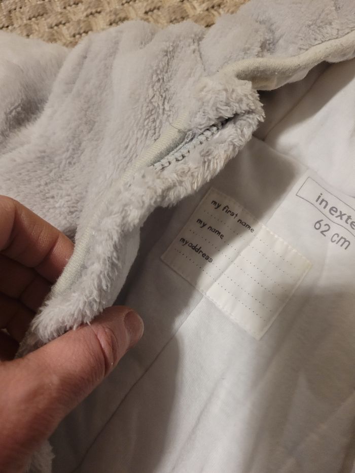 ​🐰 Combinaison Pilote Hiver Bébé Douce 62 cm - In Extenso - photo numéro 4