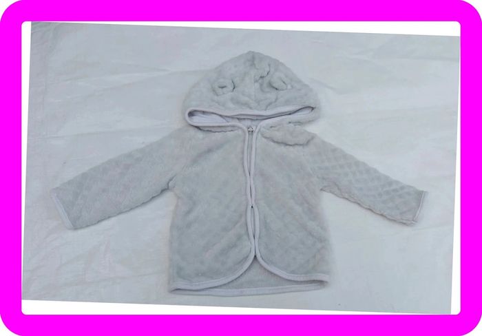 Sweat zippé à capuche 6 mois