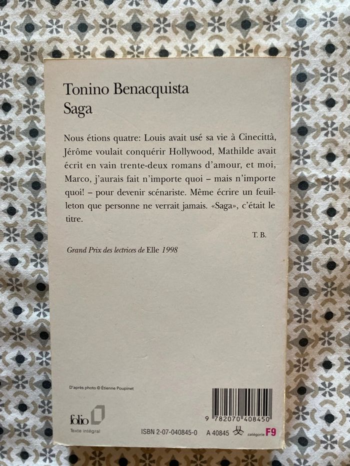 Saga de Tonino Benacquista - photo numéro 2