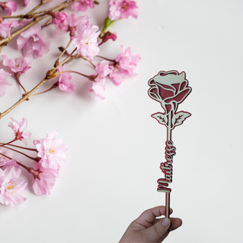 Fleur “Maîtresse” en bois