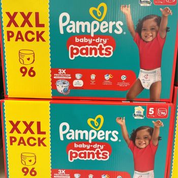 Lot 2 Pack 192 Couches pampers pants taille 5 neuf