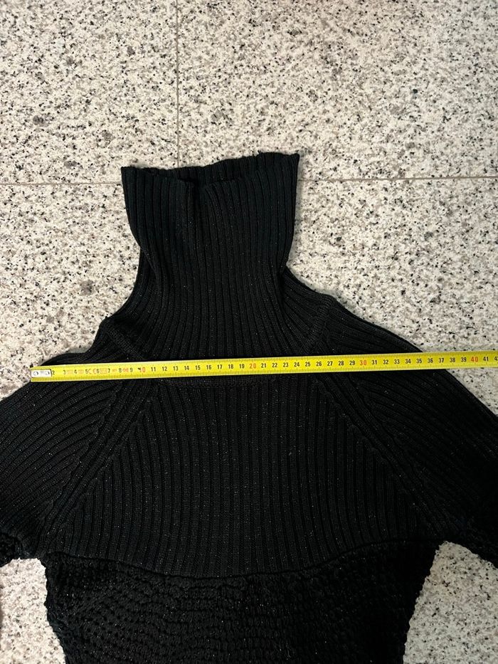 Robe pull col roulé noir - photo numéro 7