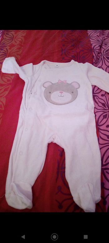 Dors bien pyjama en velours Ourson