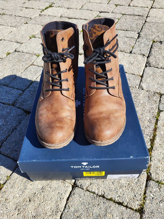 Bottines marron léopard Tom Tailor T39 - photo numéro 1