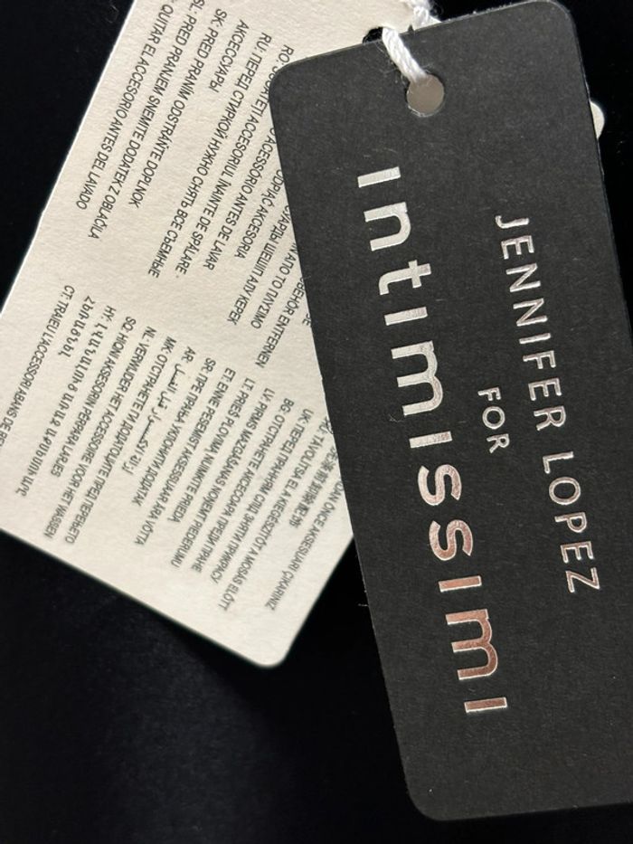 Top noir lingerie pour femme taille XL Jennifer Lopez for Intimissimi - photo numéro 2