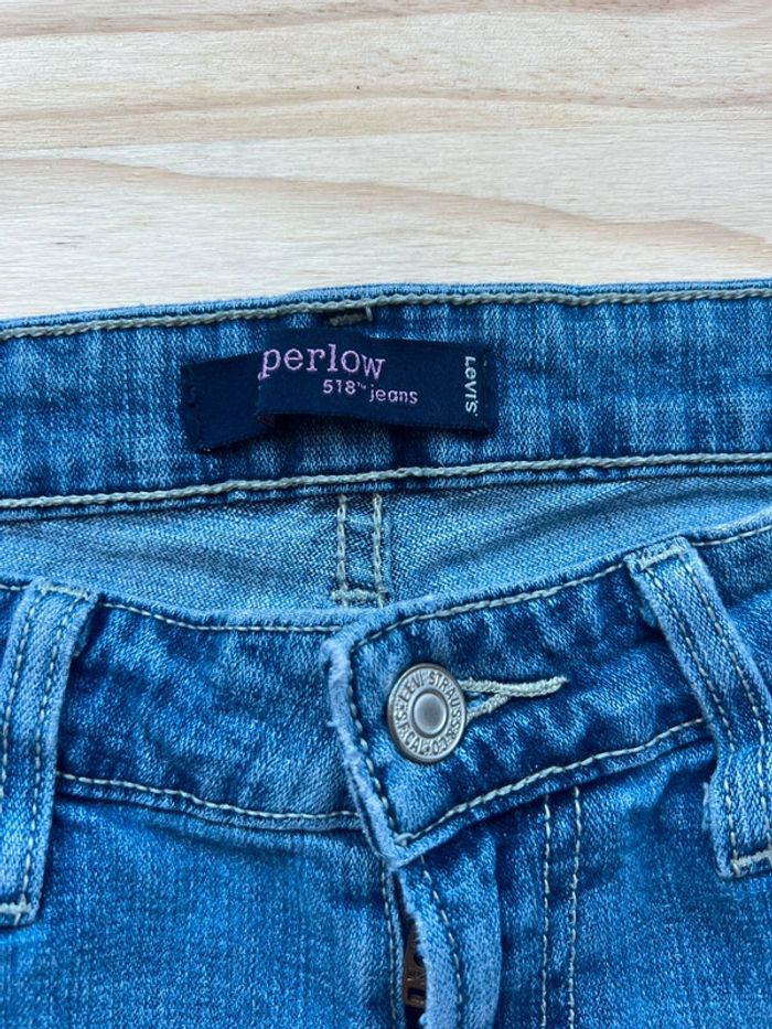 Short en jean Lévis 518 vintage usa taille 36/38 bleu top état - photo numéro 6
