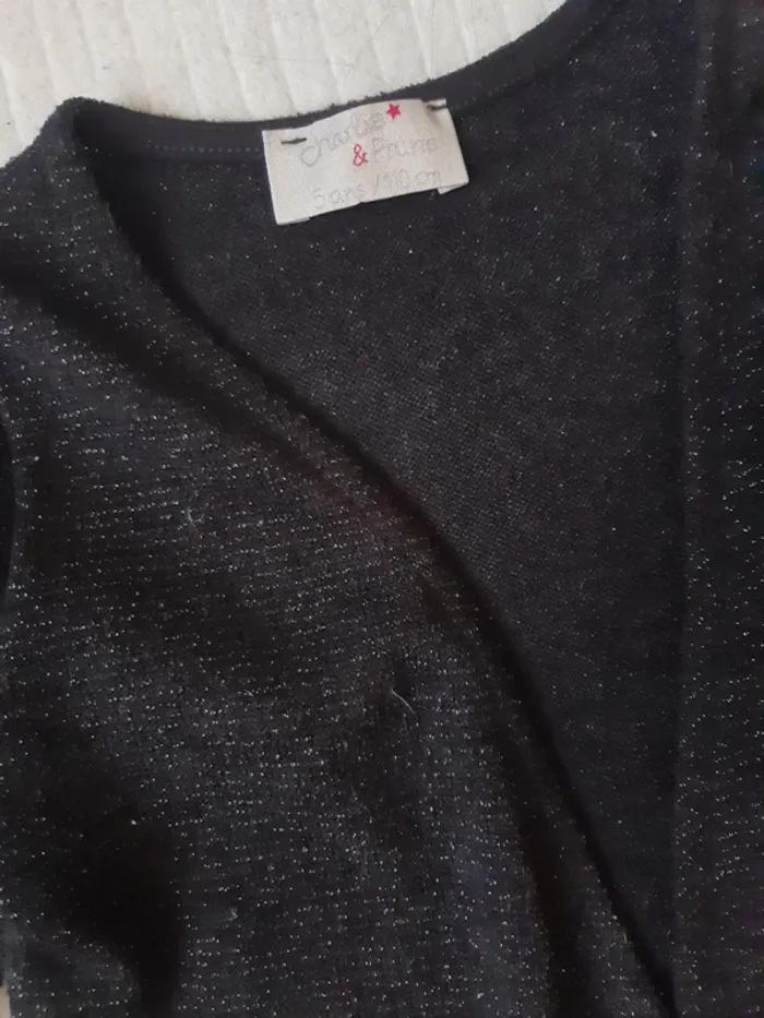 Gilet noir Charlie & Prune 5 ans - photo numéro 3