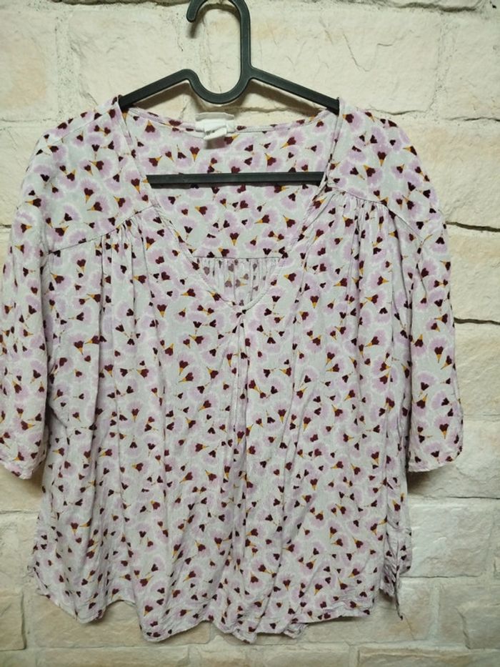 🌼 Blouse fluide imprimé