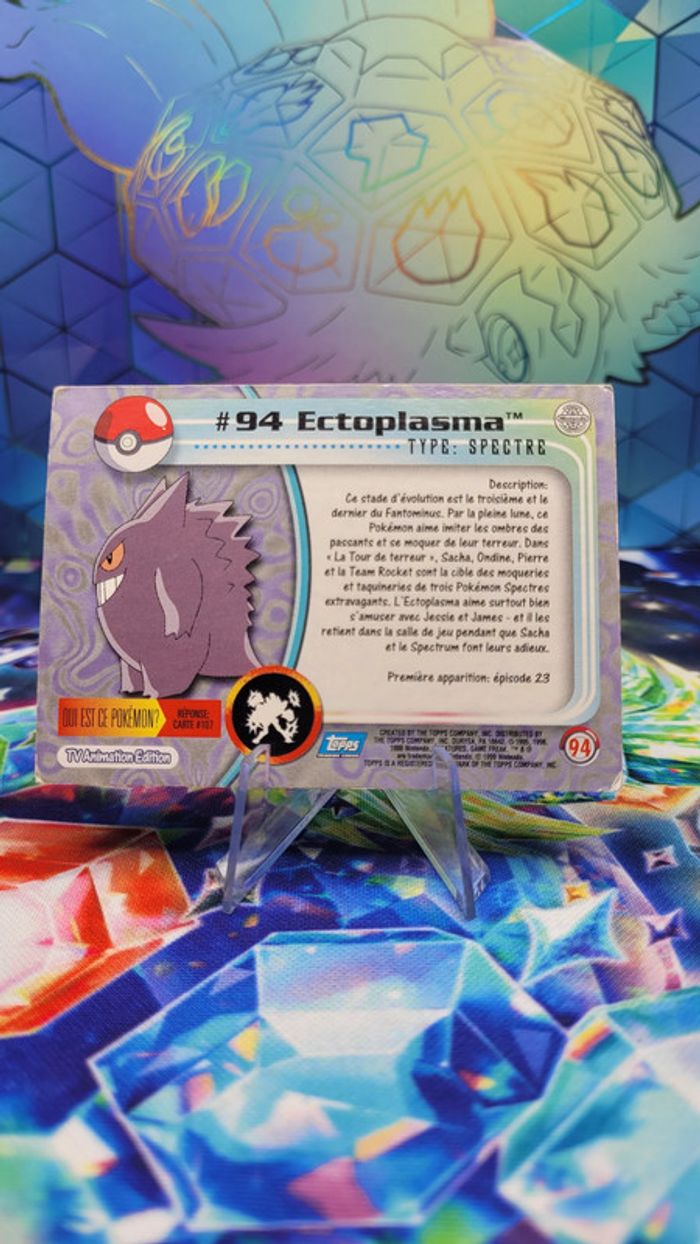 Carte Pokémon Topps n°94 Ectoplasma Series 1 FR - photo numéro 3
