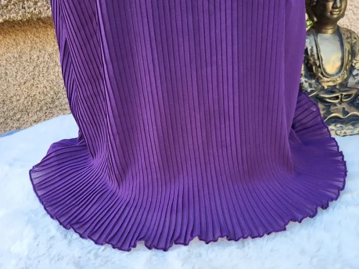 Tunique voile plissé violet blancheporte taille 42 - photo numéro 5