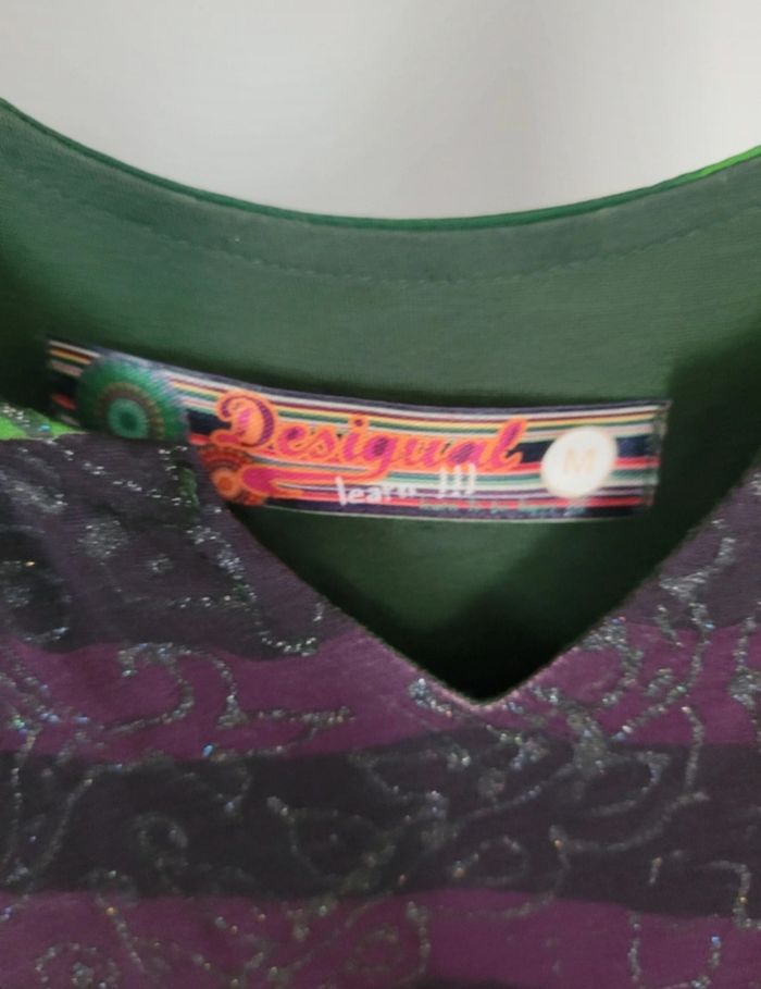 Robe desigual verte multicolore - photo numéro 2