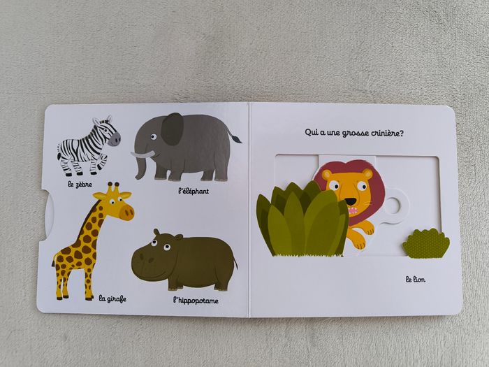 Livre Kididoc Mon imagier des animaux sauvages Nathan - photo numéro 4